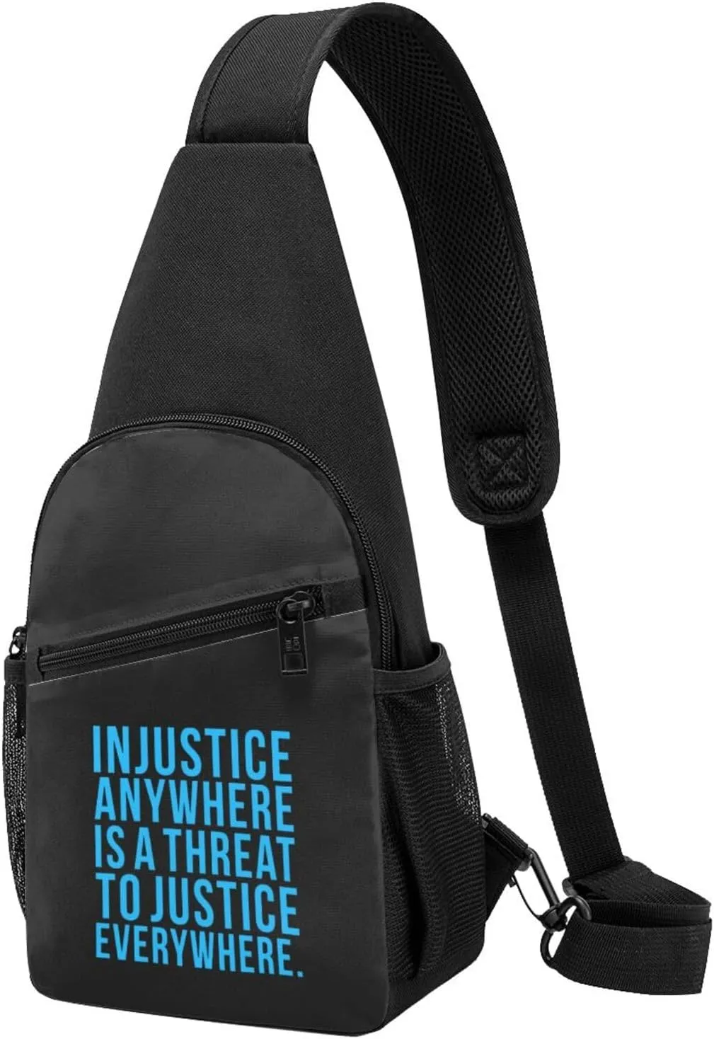 Injustice Anywhere Is A Threat To Justice Everywhere Unisex Chest Bag Lightweight Crossbody Shoulder Bag Travel Pocket