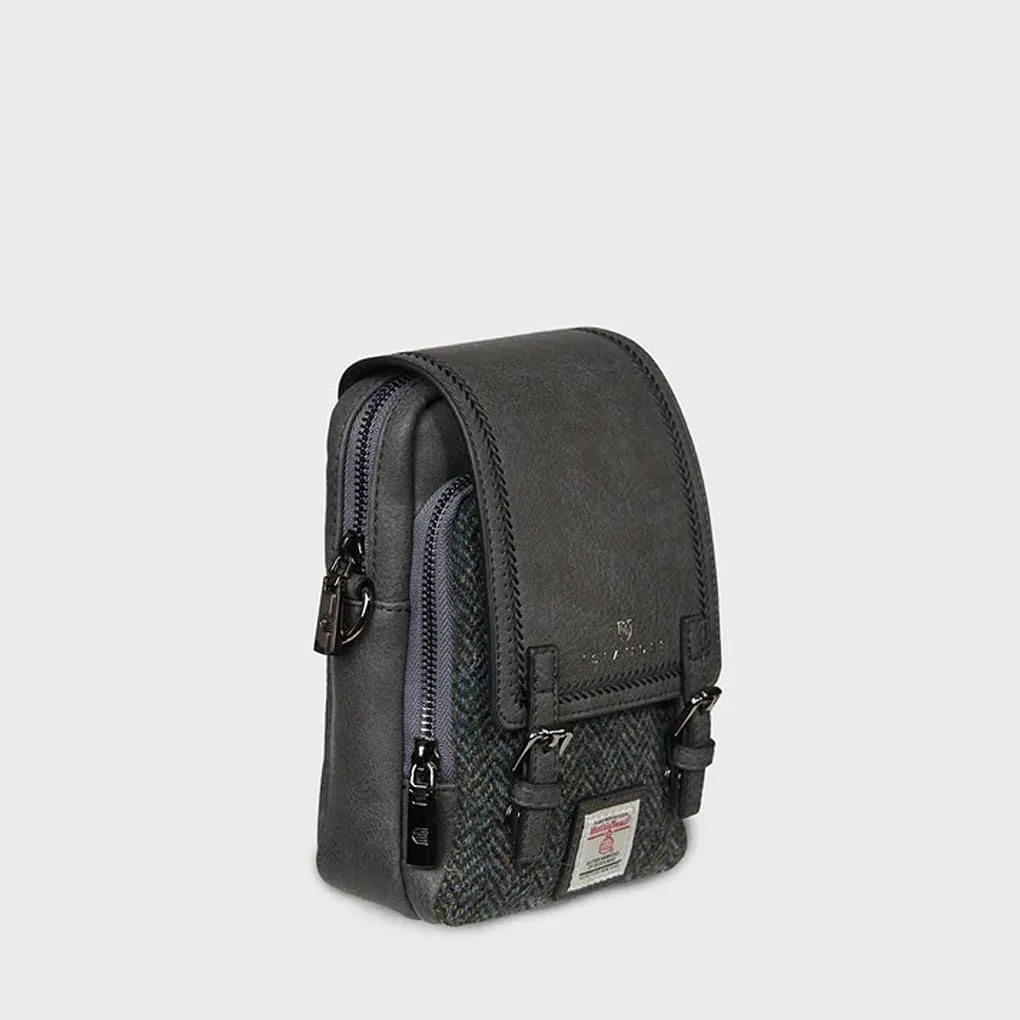 Islander The Baby Jura Crossbody Harris Tweed & Microfibre Leather