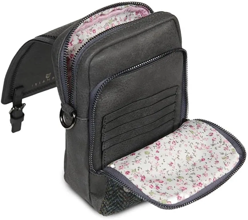 Islander The Baby Jura Crossbody Harris Tweed & Microfibre Leather