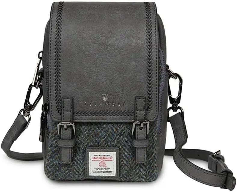 Islander The Baby Jura Crossbody Harris Tweed & Microfibre Leather