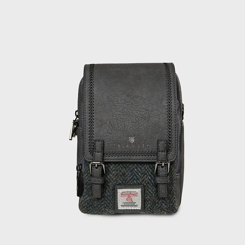 Islander The Baby Jura Crossbody Harris Tweed & Microfibre Leather