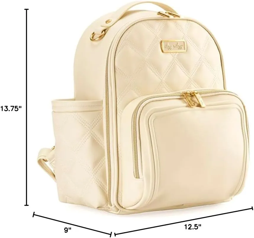 Itzy Ritzy Baby Mini Plus Diaper Bag, Milk & Honey