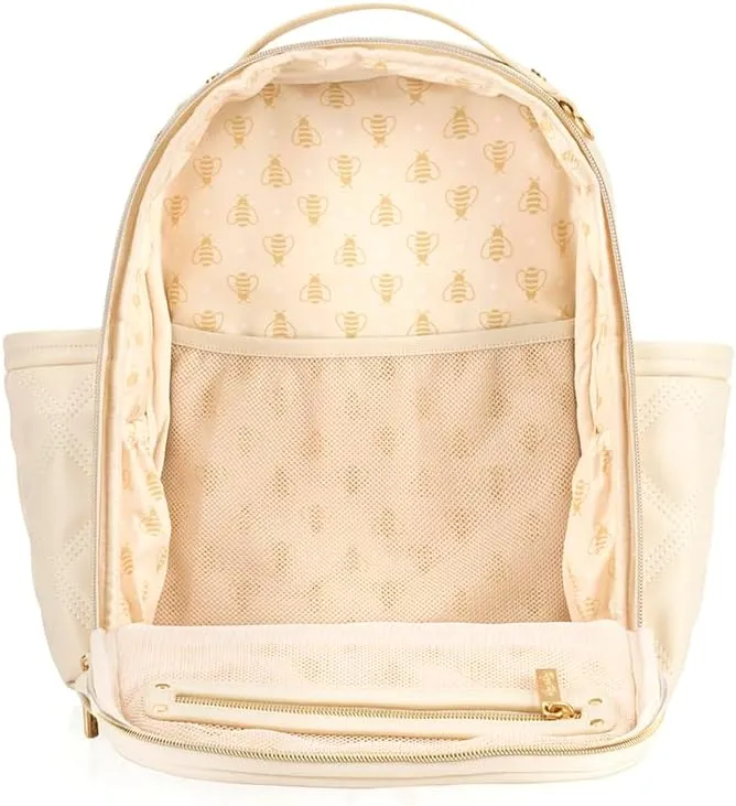 Itzy Ritzy Baby Mini Plus Diaper Bag, Milk & Honey