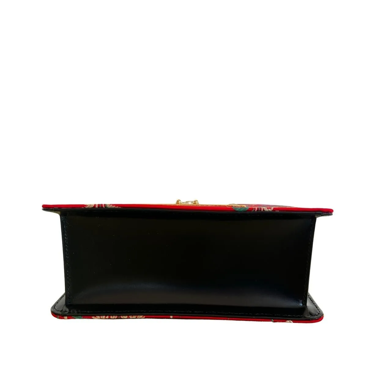 Jacquard Floral Mini Sylvie Top Handle Bag