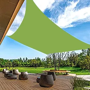 JATIBOSH Rainproof Durability Sun Shade Sail, Balcony Courtyard Rectangle Sunshade Net, Wind and Sun Protection Canopy Heat Insulation, Water Resistance Sail Awning for Garden Outdoor Activities