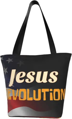 Jesus Revolutions Fashion Shoulder Bag Large Capacity For Man Or Woman