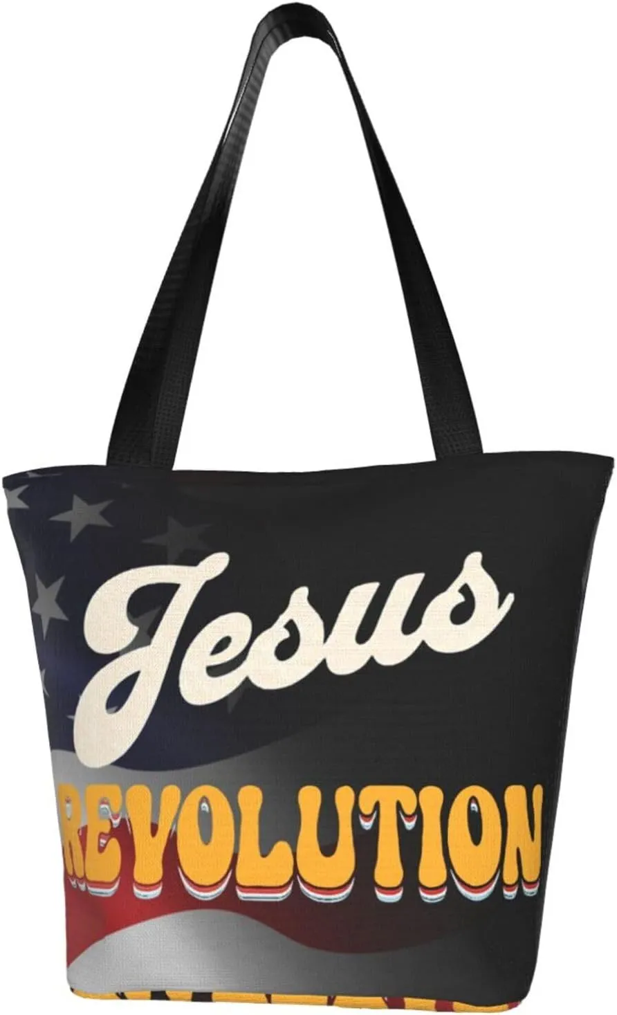 Jesus Revolutions Fashion Shoulder Bag Large Capacity For Man Or Woman