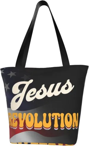 Jesus Revolutions Fashion Shoulder Bag Large Capacity For Man Or Woman