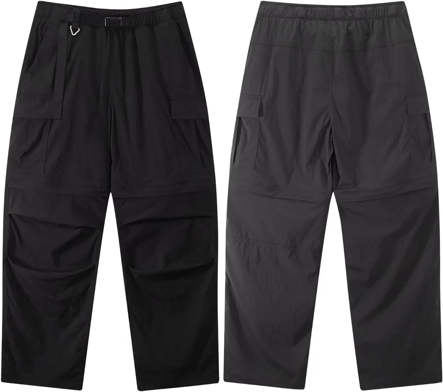 JOMLUN Womens Hiking Pants Convertible Zip Off Shorts Outdoor Quick Dry Lightweight Fishing Travel Safari Cargo Pants