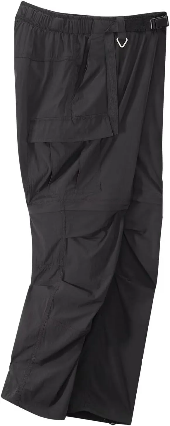 JOMLUN Womens Hiking Pants Convertible Zip Off Shorts Outdoor Quick Dry Lightweight Fishing Travel Safari Cargo Pants