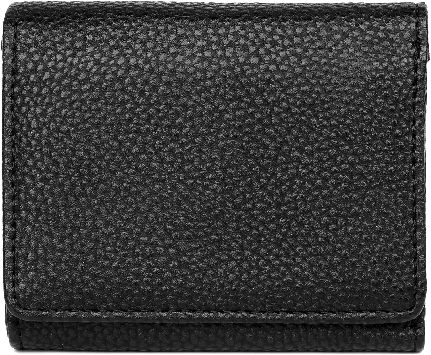 Julia Buxton Solid Pebble Vegan Leather Medium Trifold