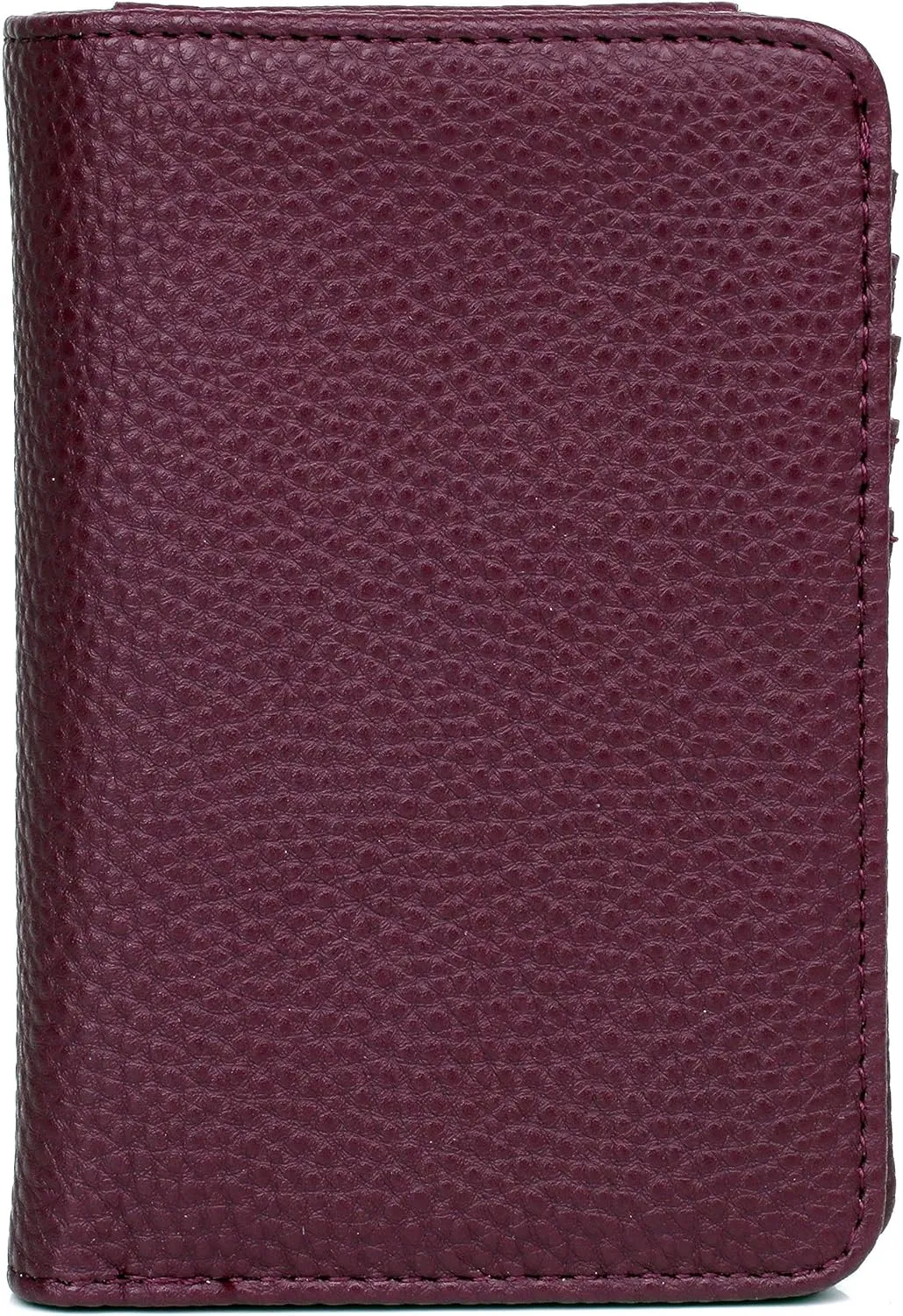 Julia Buxton Solid Pebble Vegan Leather Snap Bi-fold