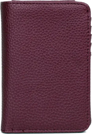 Julia Buxton Solid Pebble Vegan Leather Snap Bi-fold