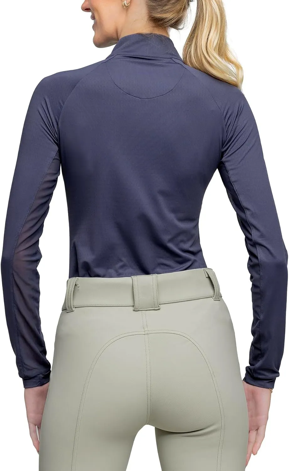 Kastel Denmark Printed Base Layer Women's Activewear | 1/4 Zip Long Sleeve Sun Protection | Golf, Equestrian, Outdoor Apparel
