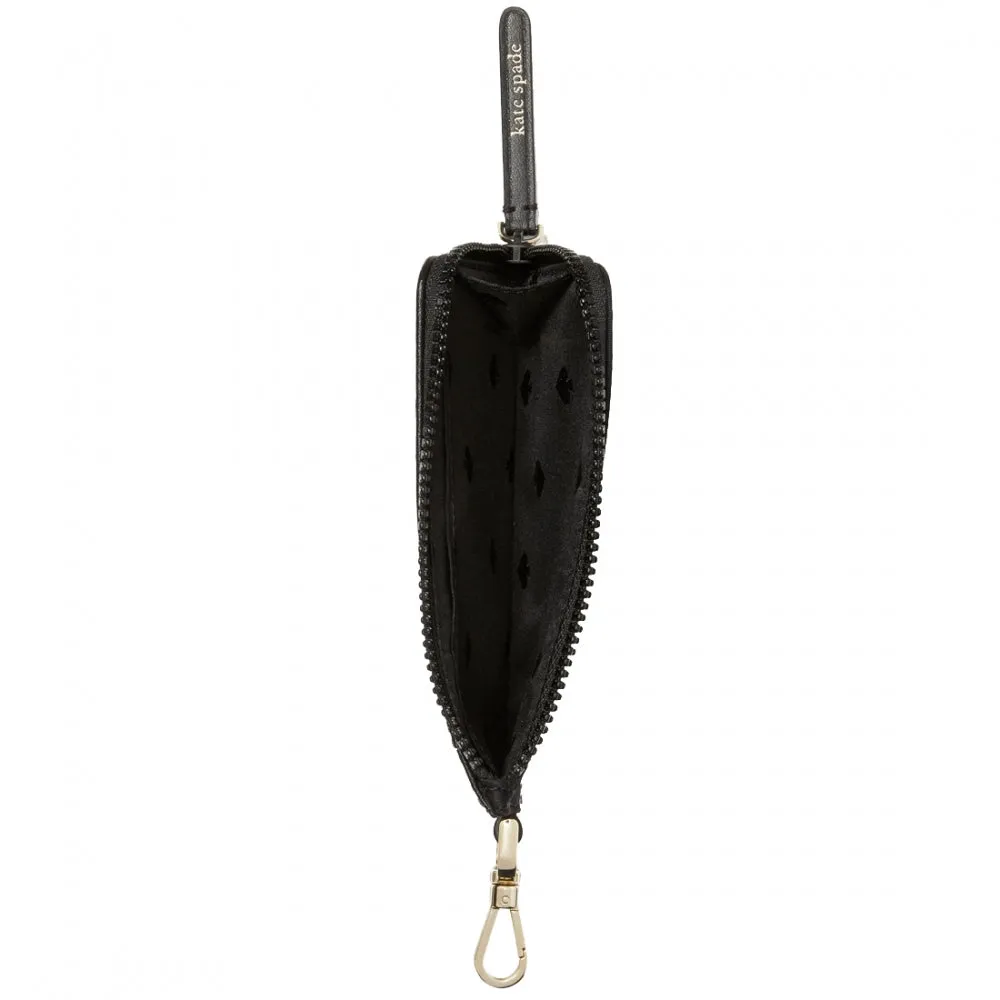 Kate Spade Jae Card Case Lanyard in Black