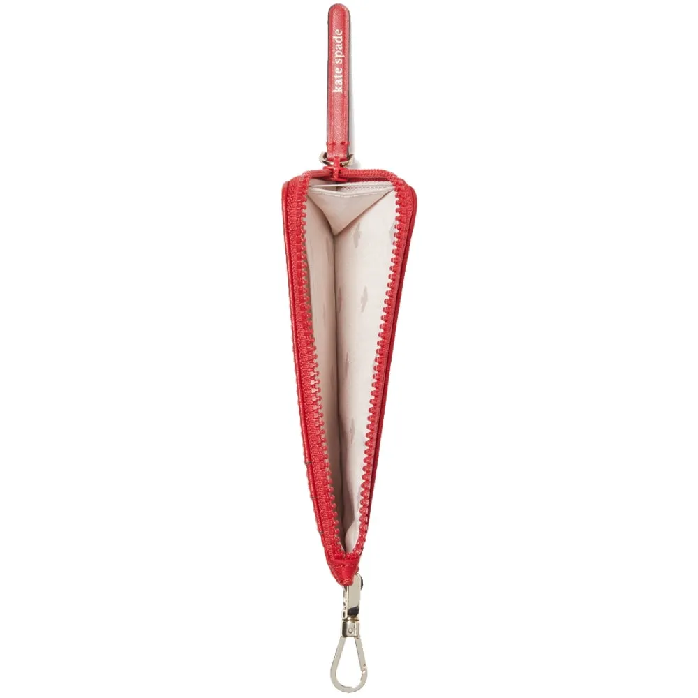 Kate Spade Jae Card Case Lanyard in Favorite Red