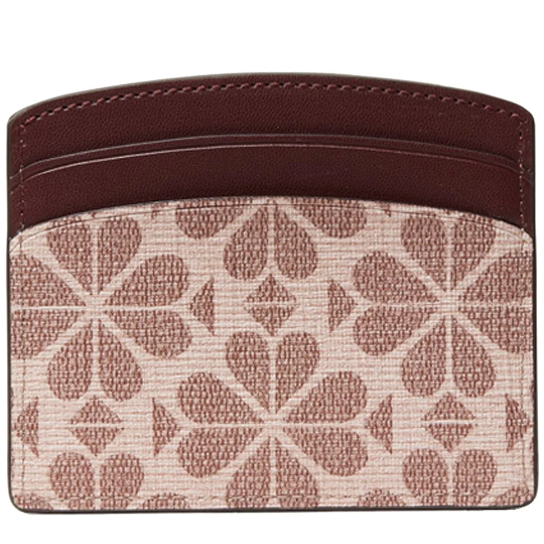Kate Spade Spade Flower Coated Canvas Cardholder in Pink Multi pwr00088