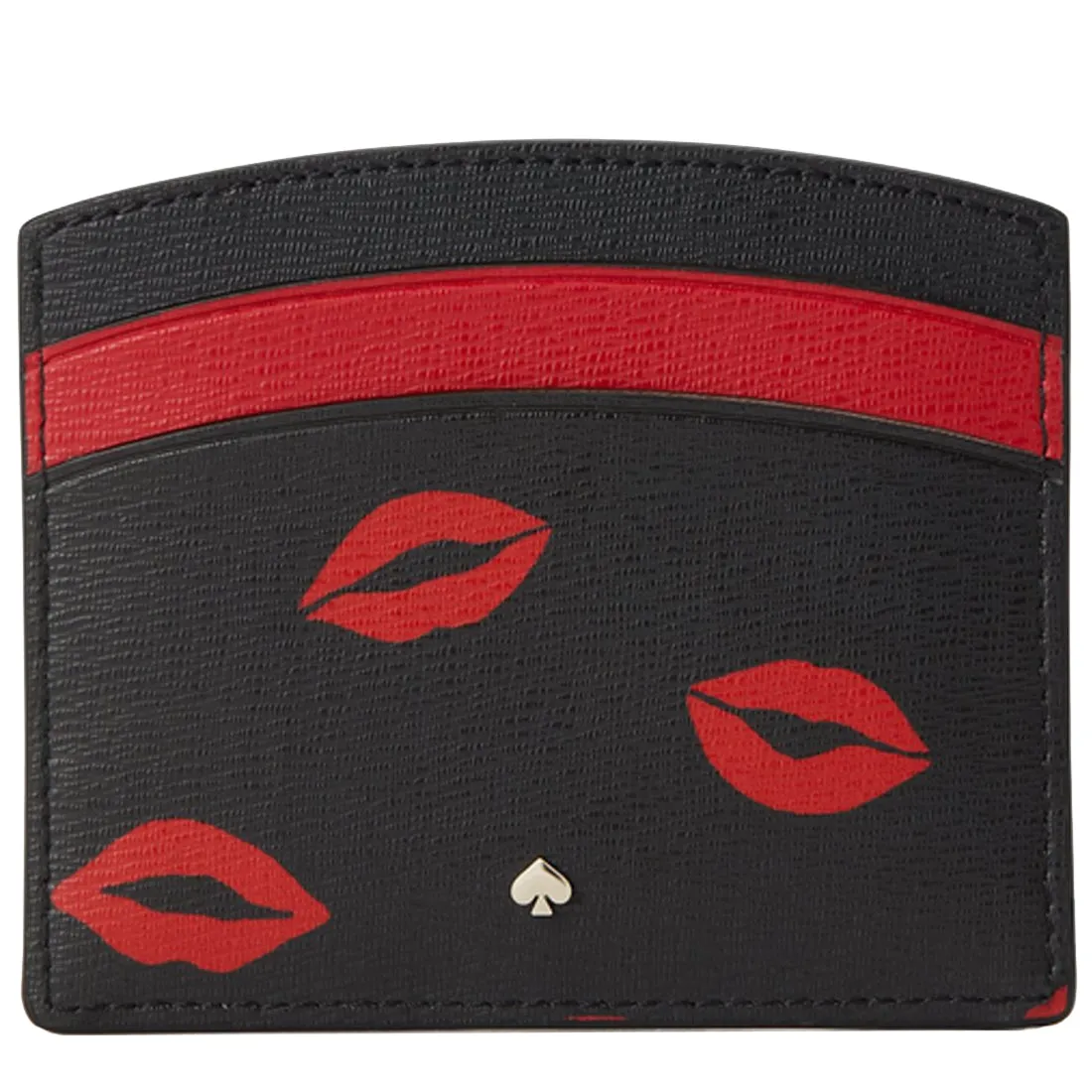 Kate Spade Spencer Kisses Cardholder in Black Multi k5683