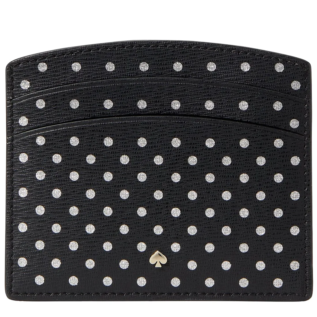 Kate Spade Spencer Metallic Dot Cardholder in Black Multi k4548