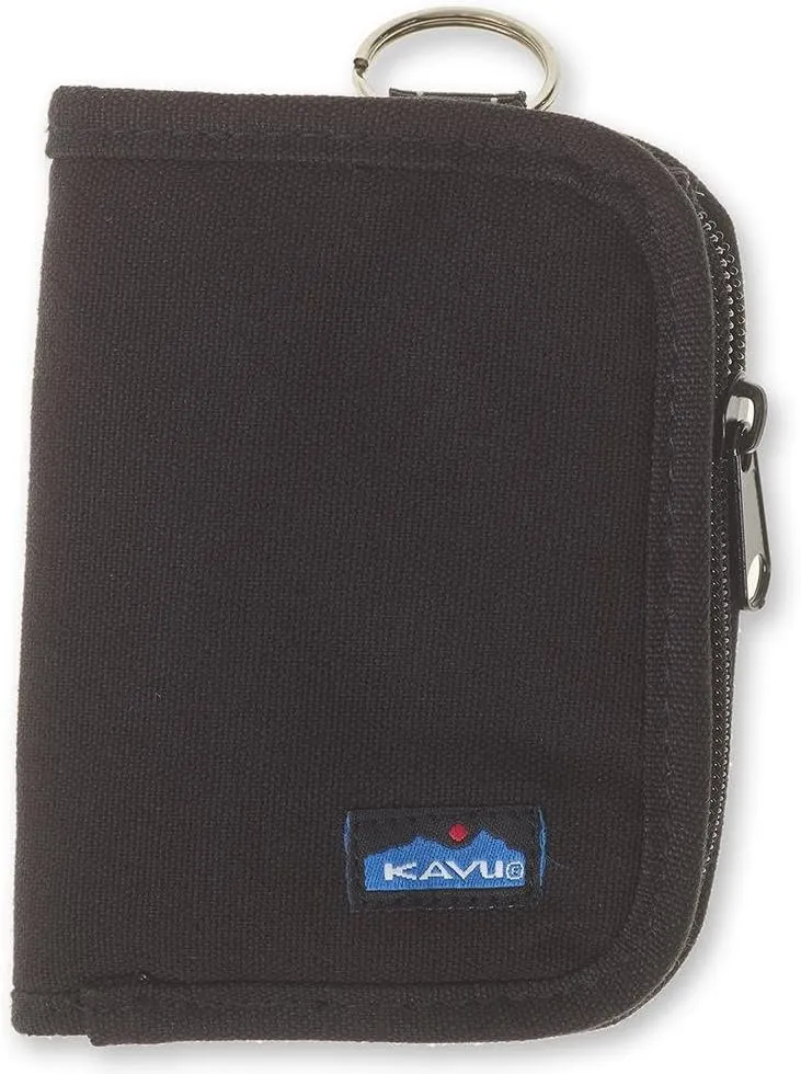 KAVU Zippy Wallet Bi Fold Zip Clutch With Removable Coin Pouch