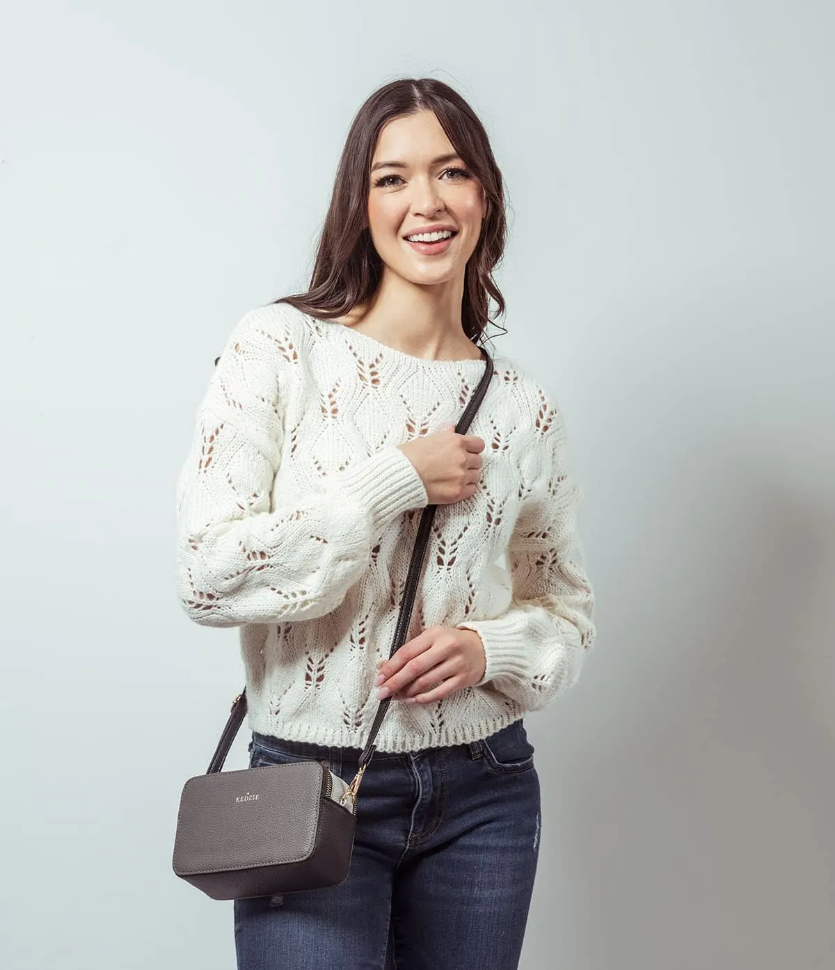 KEDZIE Color Pop Modernist Vegan Leather Crossbody Shoulder Compact Camera Shape Bag For Women With Adjustable Strap