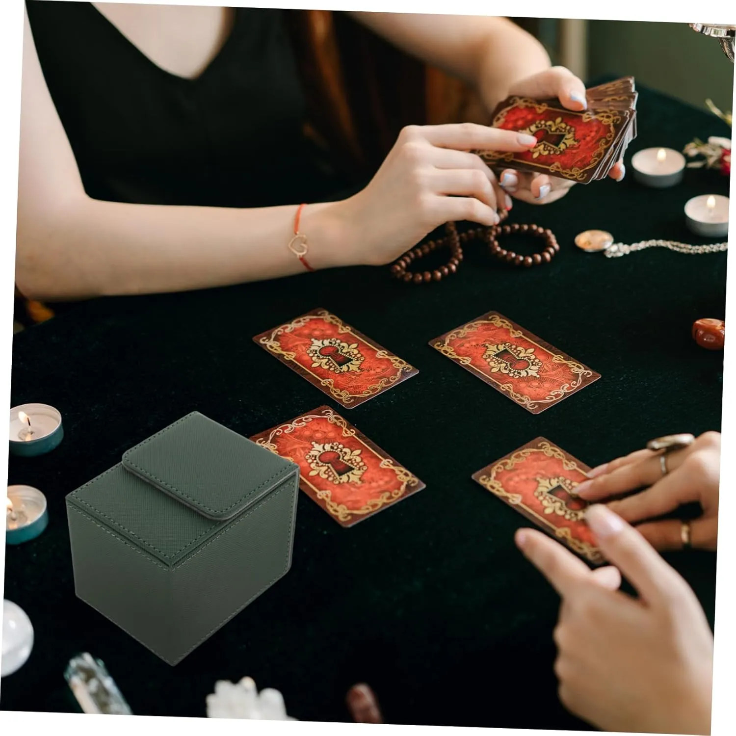 KESYOO 4pcs Card Deck Storage Box Card Organizer Case Compact and Lightweight Safe Material with Smooth Edges Present for Collectors and Gamers