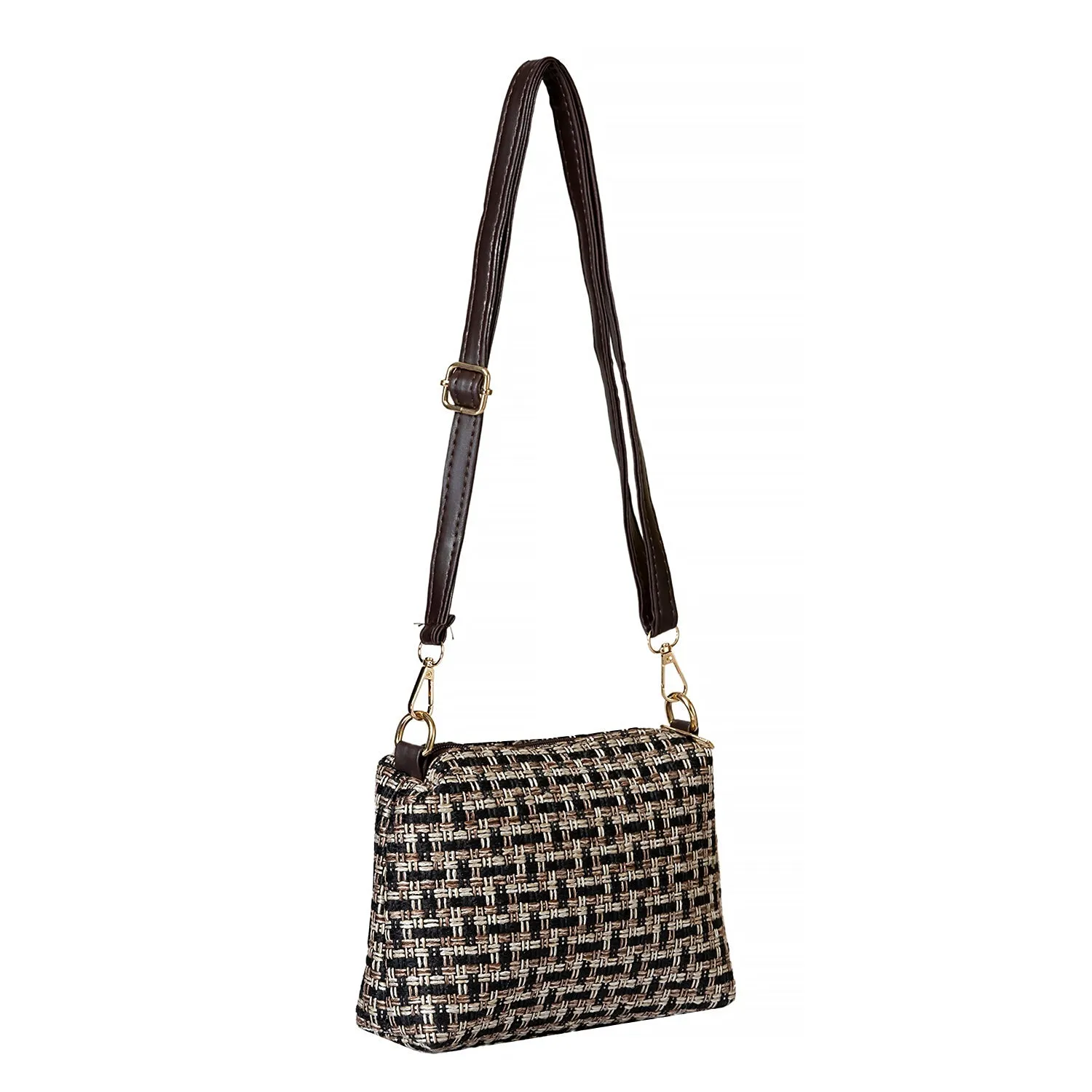 Khadim Crossbody Sling Bag with Detachable & Adjustable Long Strap for Women