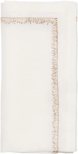 Kim Seybert Filament Napkin in White & Multi, Set of 4