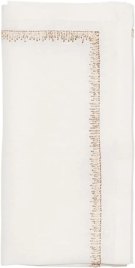 Kim Seybert Filament Napkin in White & Multi, Set of 4