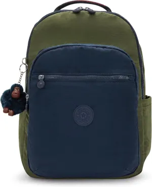 Kipling Women's Seoul 15" Laptop Backpack, Durable, Roomy with Padded Shoulder Straps, Built-In Protective Sleeve