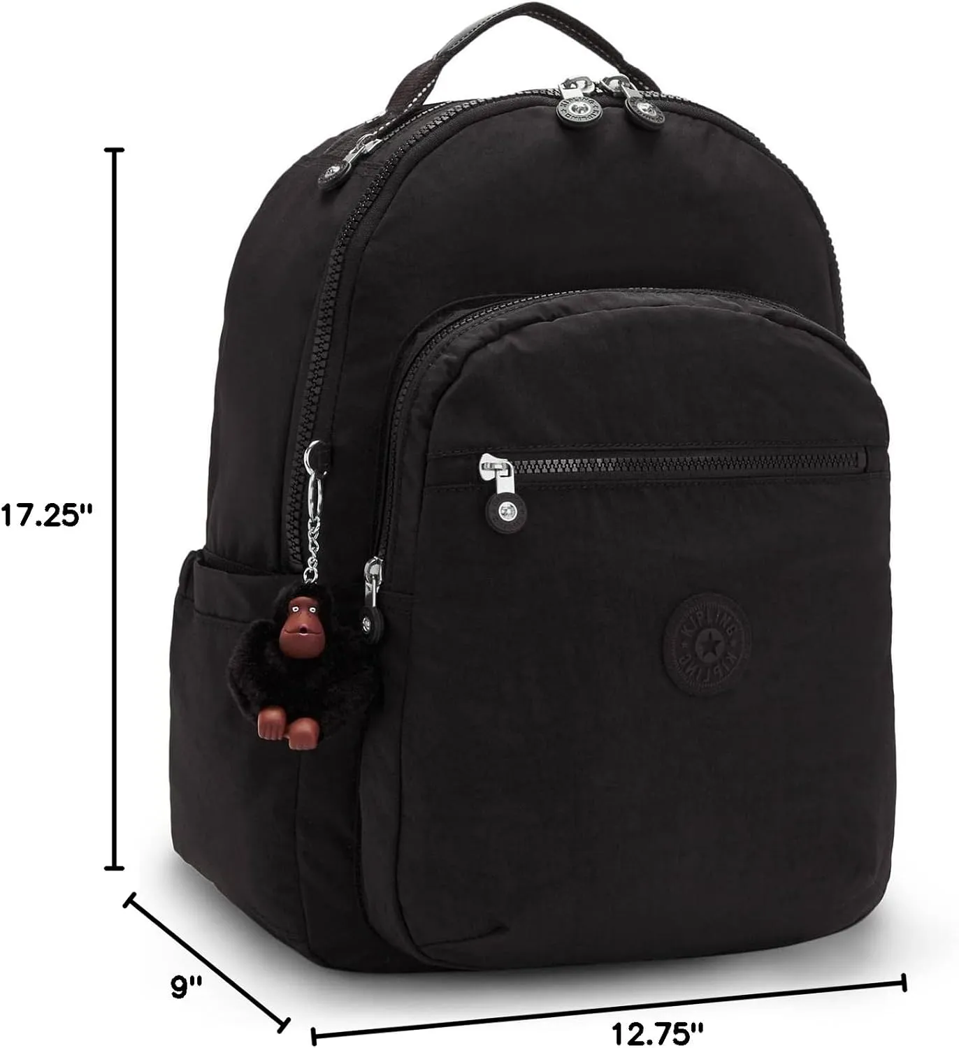 Kipling Women's Seoul 15" Laptop Backpack, Durable, Roomy with Padded Shoulder Straps, Built-In Protective Sleeve