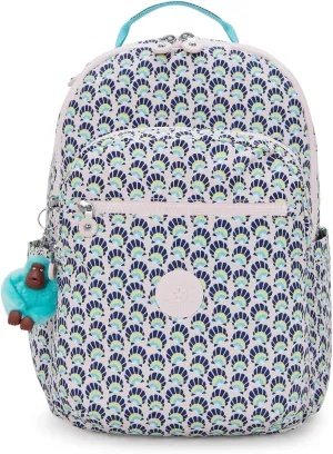 Kipling Women's Seoul Bts Prt 15" Laptop Backpack, Durable, Roomy with Padded Shoulder Straps, Built-In Protective Sleeve