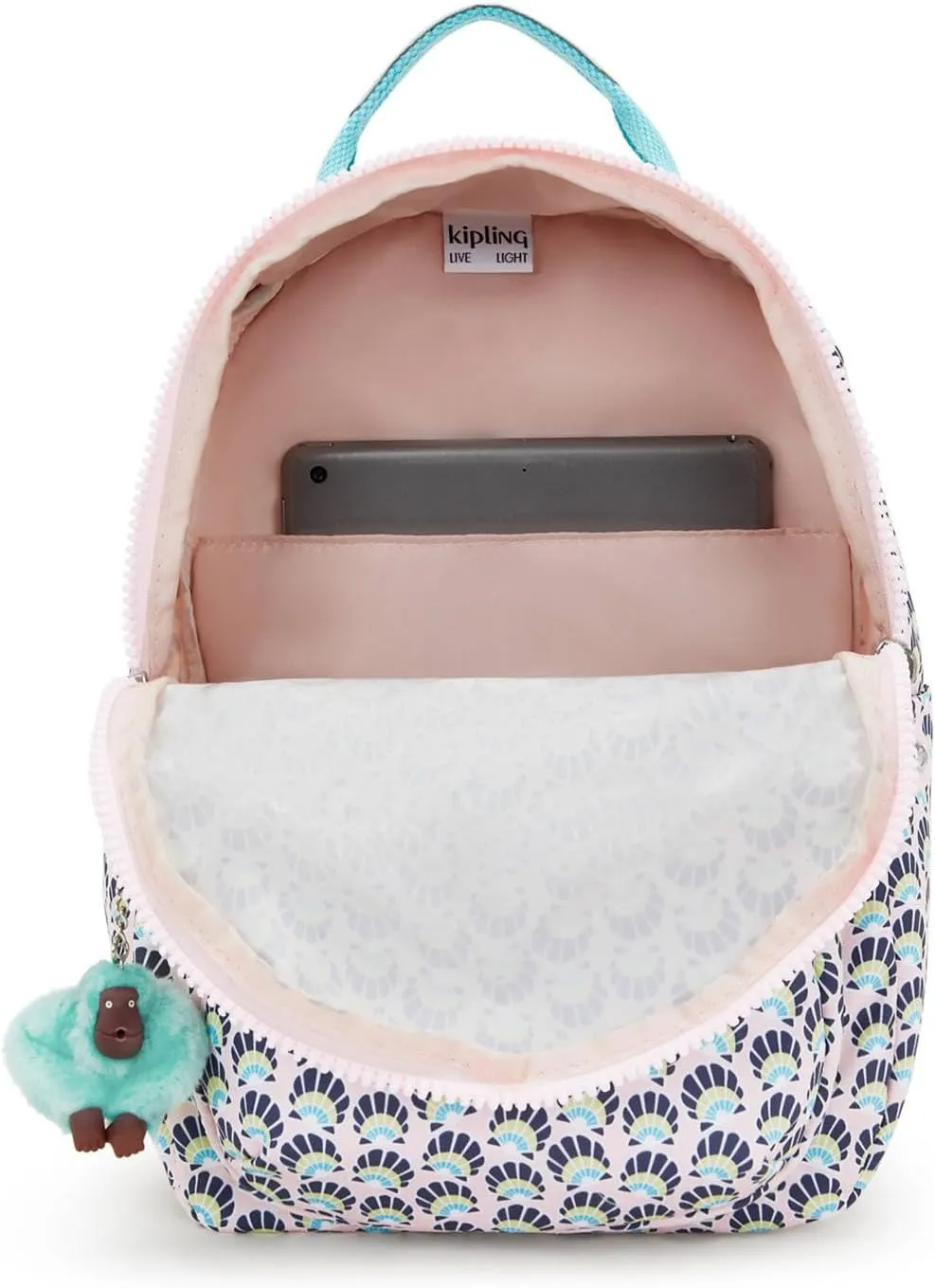 Kipling Women's Seoul Small Bts Prt Tablet Backpack, Durable, Padded Shoulder Straps with Tablet Sleeve
