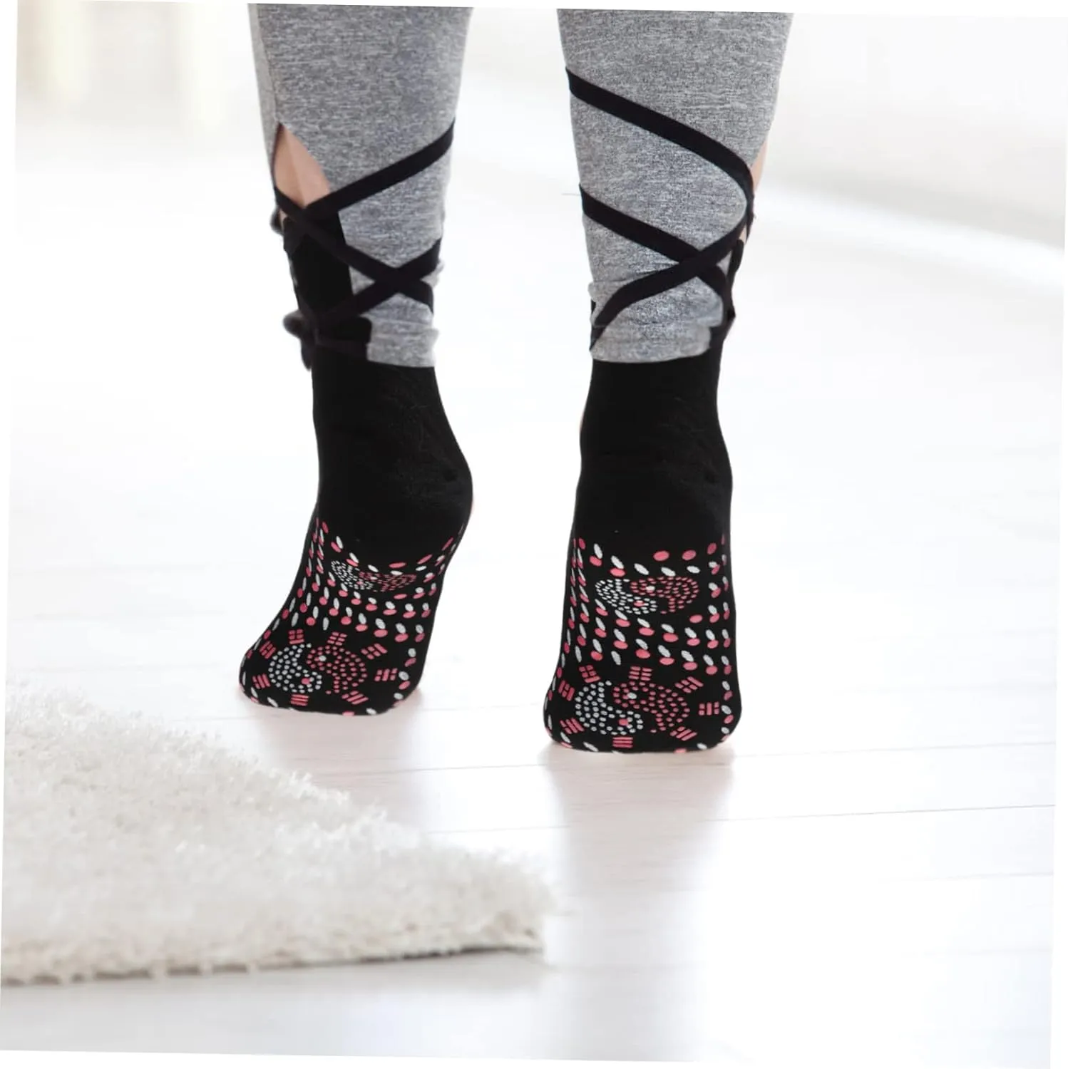 Kisangel 4 Pairs Heating Socks Foot Warmer Socks Breathable Socks Heated Socks Thermal Winter Socks Women Socks