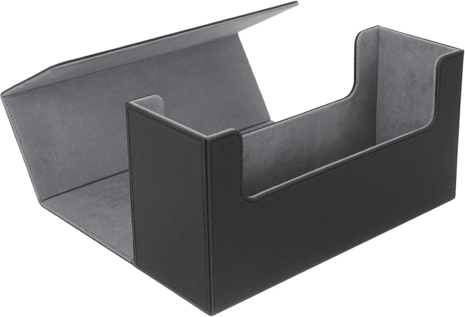 Kisangel Collectable Storage Box Trading Card Storage Case Compact Size Protect Organize Cards Smooth Rounded Edges Black