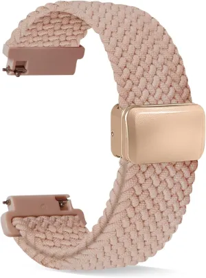 KLVN Nylon Bands Quick Release Braided Nylon Watch Bands Stretchy Sport Replacement Strap for Men and Women 20mm 22mm