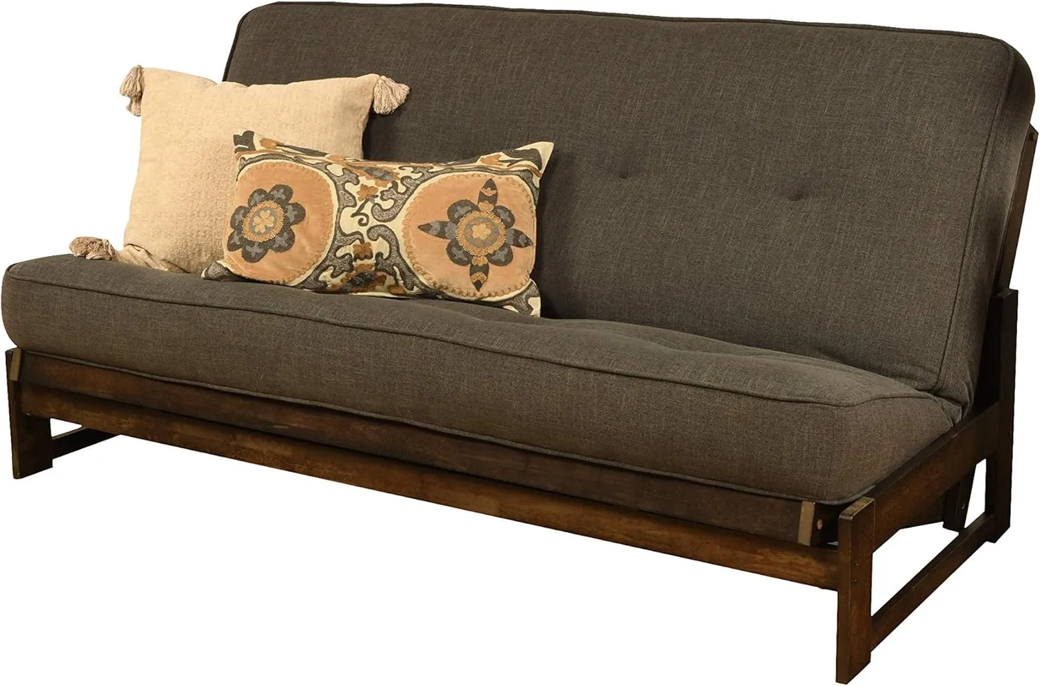 Kodiak Aspen Full-Size Futon Mattress, Gray Linen