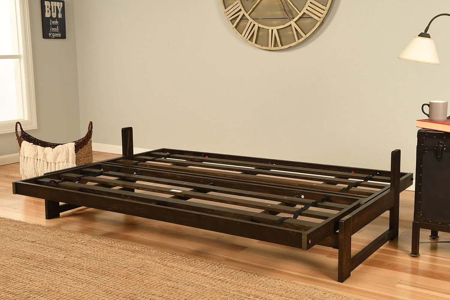 Kodiak Aspen Full-Size Futon Mattress, Gray Linen