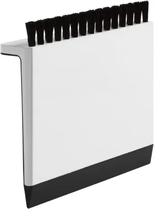 Kohler Kitchen Sink Squeegee and Countertop Brush, Multi-Purpose, Cleans Wet and Dry Spills, Dishwasher Safe, White