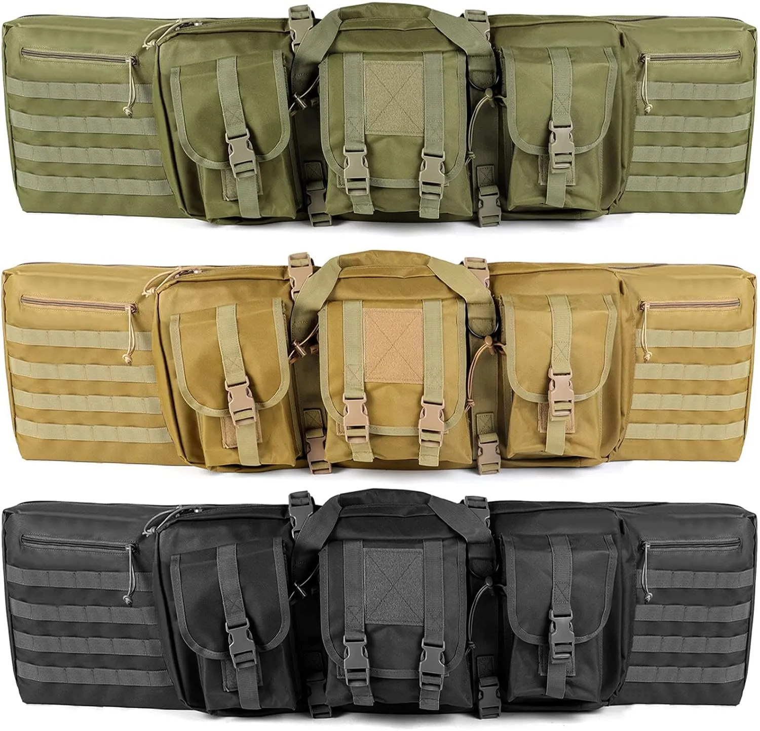 Konelia 37" 47" Soft Rifle Case Bag American Classic Double Waterproof Long Pistol Gun Storage Bag
