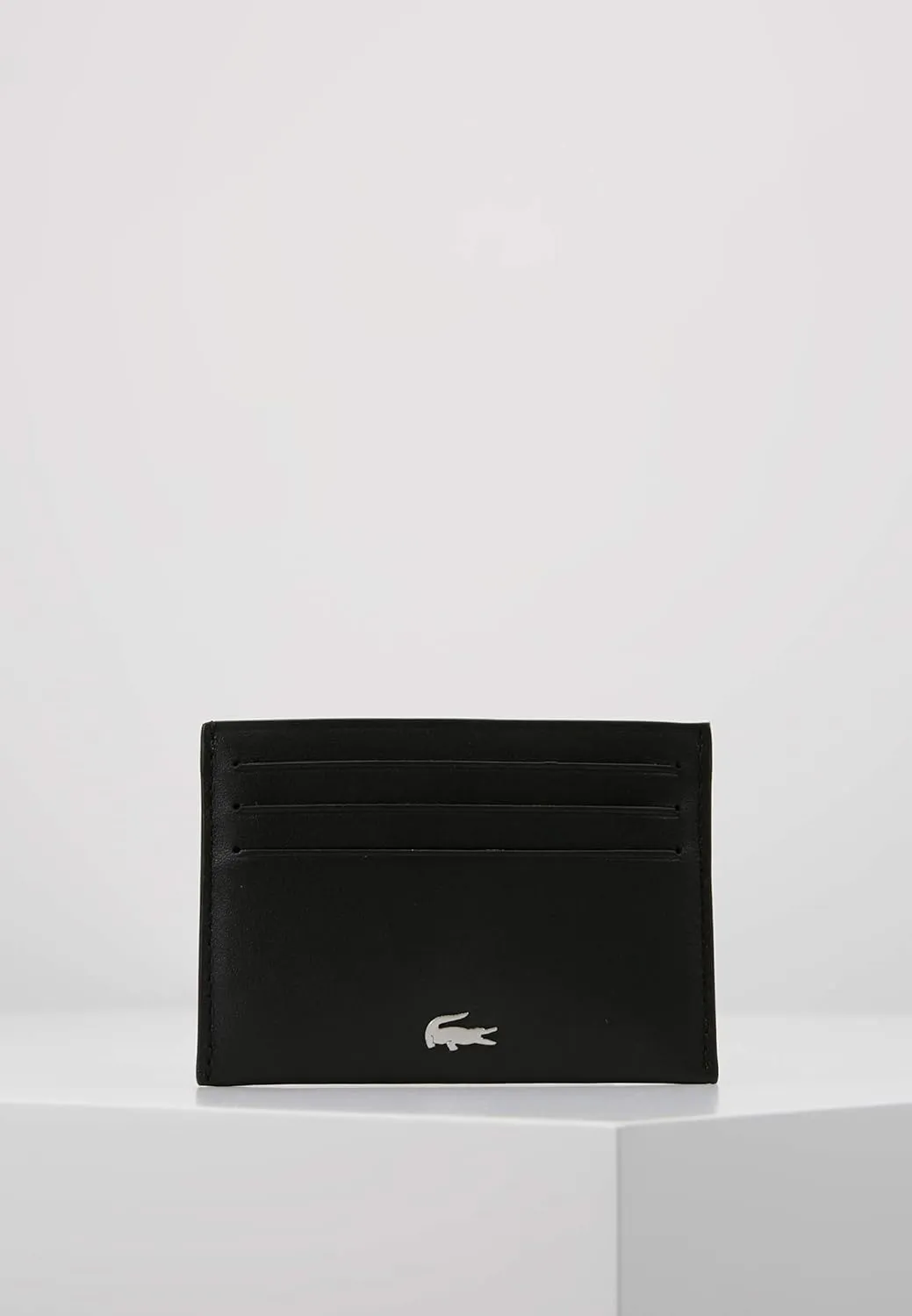 Lacoste Men's Fitzgerald Credit Card Holder, Black, One Size