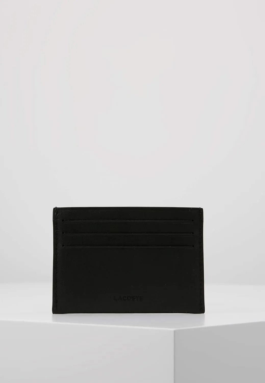 Lacoste Men's Fitzgerald Credit Card Holder, Black, One Size