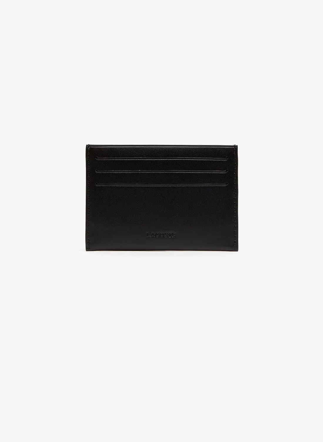 Lacoste Men's Fitzgerald Credit Card Holder, Black, One Size