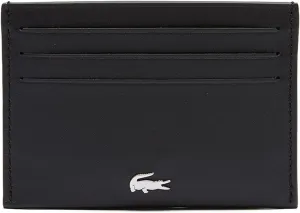 Lacoste Men's Fitzgerald Credit Card Holder, Black, One Size