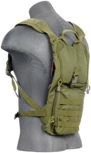 Lancer Tactical Nylon Lightweight Hydration Pack - OD Green