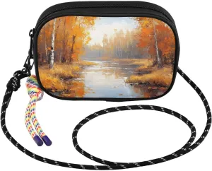 Landscape Autumn Tree Crossbody Bag for Women Cell Phone Purses Women's Small Shoulder Handbags Wallet Purse with Strap
