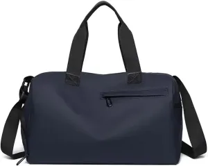 Large Capacity Waterproof Oxford Travel Duffle Bag, Heavy-Duty Gym Bag with Reinforced Zippers & Multiple Compartments, Anti-Scratch Sports Tote for Fitness, Camping, and Weekend Trips(Blue)