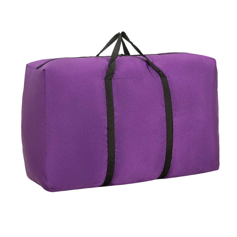 Large Oxford Cloth Solid Color Woven Capacity Storage Travel Bags