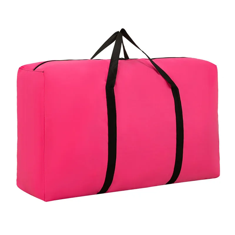 Large Oxford Cloth Solid Color Woven Capacity Storage Travel Bags