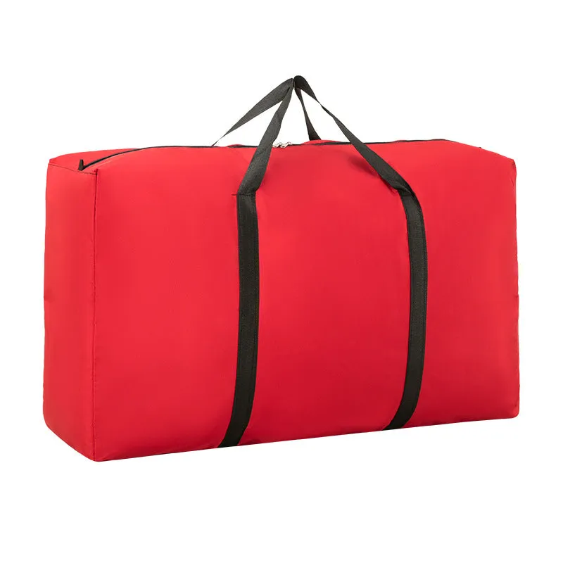 Large Oxford Cloth Solid Color Woven Capacity Storage Travel Bags